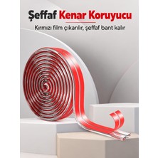Şeffaf Masa Kenarı Bebek Koruyucu Bant 2 Metre – Yapışkanlı Esnek Mobilya ve Sehpa Kenar Koru
