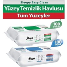 Tr Yüzey Temizlik Havlusu 100 Yaprak+Sleepy Çamaşır Suyu Katkılı Temizlik Havlusu 100 Yaprak