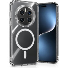 Honor Magic 7 Pro ile Uyumlu Crystal Clear Magsafe Şeffaf Kılıf