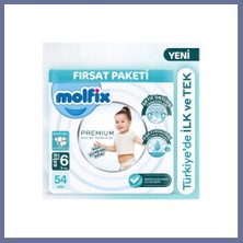 Bezos Premium Bebek Bezi Ultra Fırsat Paketi 6 Beden 15+ kg 54 Adet Dlra