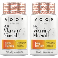 Tr Multivitamin & Mineral 30 Kapsül | 11 Vitamin, 9 Mineral (2 Paketi)