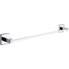 Lüx Kare Plus Uzun Havluluk Banyo Havlu Askısı Krom