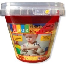 Südor Kinetik Kum, 500 G, Sarı, 5 Parça Kum Kalıbı Dahil