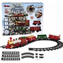 Gy Atelier Işıklı ve Sesli Classic 19 Parça Lüks Tren Seti 93 Cm, Raylı Oyuncak Tren Seti, Çocuklar Için Sesli Işıklı Lokomotif ve Vagonlu Tren Oyuncağı FF-2024E