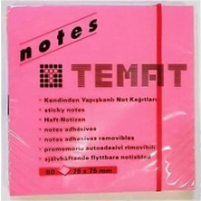 Gy Atelier Yapışkanlı Not Kağıdı Küp, 75X75 Mm, Fosforlu Renk, 80 Yaprak