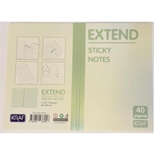 Gy Atelier Yapışkanlı Not Kağıdı Extend 96X146MM 2X20 Yaprak Hafif Kareli Yeşil