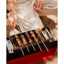 Gy Atelier Fumo M Pratik Kamp Barbekü Mangal + Taşıma Çantası Hediyeli (Kırmızı)