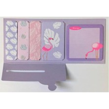 Gy Atelier Yapışkanlı Not Kağıdı Set Flamingo Temalı 20X5 Yaprak 50X50MM