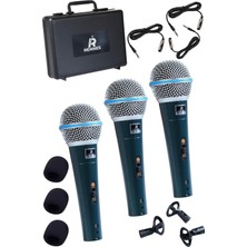 Gy Atelier Rcm-3x Kablolu Dinamik Mikrofon Seti 3'lü Avantaj Paket