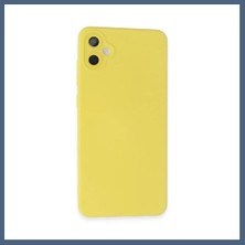 Bezos Samsung Galaxy A05 Uyumlu Kılıf Nano Içi Kadife Silikon - Sarı BZS10