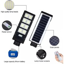 Tr CT-4642 Güneş Enerjili Sokak Lambası 576 Beyaz LED 300W Kumandalı Solar Sokak Armütürü