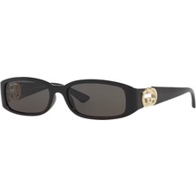 Gucci Gg 1661S 001 54 Kadın Güneş Gözlüğü Siyah Çerçeve ile Modern Tasarım