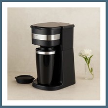 Bezos Filtre Kahve Makinesi 700W 400ML Portatif Çelik Bardak Agc