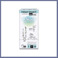 Bezos Bio Natural Bebek Bezi Fırsat Paketi 2 Beden 3-6 kg 48 Adet Dlra