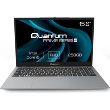 Quantum Prime TM1200 Intel I5-13600H 8gb 256GB SSD HDMI+WIFI+RJ45 Işıklı Klavye Parmak Izi Okuyucu 15.6" Fhd IPS Freedos Notebook QNNTB10B060717