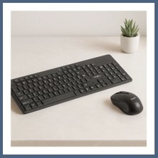 Bezos Kablosuz Multimedya Klavye ve Mouse Seti (Q Klavye) - Siyah BZS10