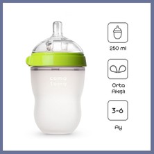 Bezos Antikolik Silikon Biberon 250 ml 3-6 Ay Yeşil · Renk: Yeşil Dlra