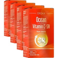 Odea Vitamin C-Sr Uzun Salınımlı Takviye Edici Gıda (1 x 30 Tablet) (4 Paketi)