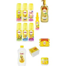 Odea Bebek Bakım Seti 6, Kolonya, Şampuan, Yağ, Islak Temizleme ve Aksesuarları