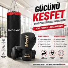 Odea Boks Eldiveni 12 Oz, Siyah, Unisex + Dynamic Boks Torbası 25X70 cm Seti