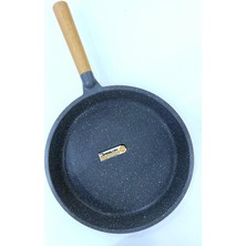Odea Laren Döküm Sökülebilir Kulplu Tava, 32 Cm, Siyah-Gri, Granit Iç Materyali Laren-32