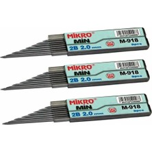 Mikro Kalem Ucu 2.0mm 2b Mikro 2b Kalem Ucu 2mm Siyah 3 Adet