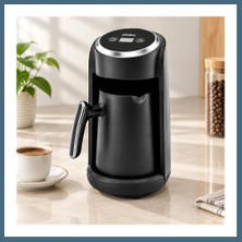 Bezos Elektrikli Türk Kahvesi Makinesi 4 Fincan Gri Agc