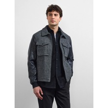 Back And Bond Gri Erkek Regular Fit Mont B35W60047