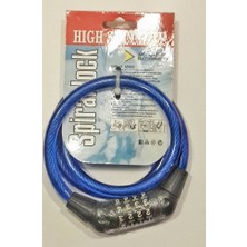 Zhongli Şifreli Bisiklet Kilidi 12mm x 1000mm Ebatlarında Güvenlik Sağlayan Dolama Kilit