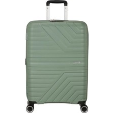 American Tourister Haki Çekçekli Sert Valiz Flytwıst-Spınner 67/24 Tsa Exp