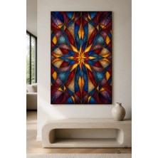 Katedral Yıldızı — 30×40 cm — Çerçevesiz Cam Tablo