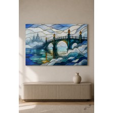 Köprüde Sis — 30×40 cm — Çerçevesiz Cam Tablo