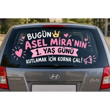 Sticker Usta Doğum Günü Sticker - Korna Çal - Araba Oto Sticker - 00410