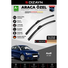 S-Dizayn Audi A1 8x Ön Cam Silecek Seti 2010-2018 Premium Araca Özel 60-40 cm A+ Kalite