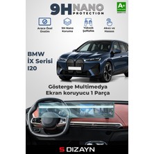 S-Dizayn Bmw Ix Serisi 9h Nano Gösterge & Multimedya Ekran Koruyucu (Parlak) 2022 Üzeri A+ Kalite