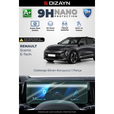 S-Dizayn Renault Scenic E-Tech 12.3 Inç 9h Nano Gösterge Ekran Koruyucu (Parlak) 2024 Üzeri A+ Kalite