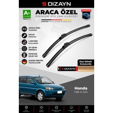 S-Dizayn Honda Hr-V Gh Ön Cam Silecek Seti 1999-2006 Premium Araca Özel 50-43 cm A+ Kalite