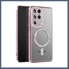 Bezos Samsung Galaxy S26 Ultra Joke Simli Magneticsafe Kılıf - Pembe BZS10