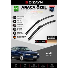S-Dizayn Audi A6 C4 Ön Cam Silecek Seti 1994-1997 Premium Araca Özel 55-53 cm A+ Kalite