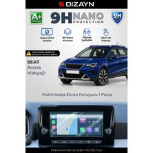 S-Dizayn Seat Arona Makyajlı 8.25 Inç 9h Nano Multimedya Ekran Koruyucu (Parlak) 2021-2025 A+ Kalite