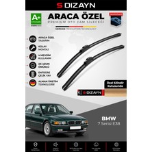 S-Dizayn Bmw 7 Serisi E38 Ön Cam Silecek Seti 1994-2001 Premium Araca Özel 60-60 cm A+ Kalite
