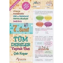 TeknoKapsül 7. Sınıf Tüm Dersler Yaprak Test Genel Deneme Ilaveli