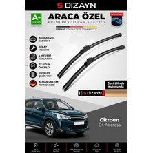 S-Dizayn Citroen C4 Aircross Ön Cam Silecek Seti 2012-2017 Premium Araca Özel 60-53 cm A+ Kalite