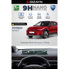 S-Dizayn Hyundai Ioniq 3 9h Nano Gösterge Ekran Koruyucu (Parlak) 2026 Üzeri A+ Kalite