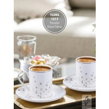 Fms Flora 6 Kişilik Kahve Fincan Takımı | 1217 | Porselen | 100 ml |