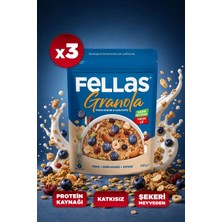 Fellas Granola - Yaban Mersini & Kuruyemiş 200g - 3'lü Paket