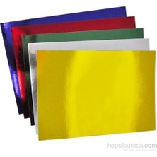 Zirve Fon Kartonu 50X70 Karışık Renk 10 Lu Metalik Aynalı Renkli Karton Seti