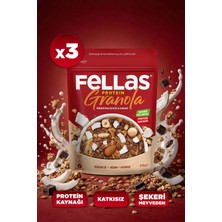 Fellas Protein Granola - Hindistan Cevizi & Kakao (270 g) - 3'lü Paket