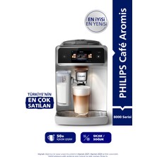 Philips 8000 Serisi Café Aromis Kahve Makinesi, Evde Kafe Kalitesi, 54 farklı içeçek, EP8757/20