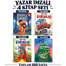 Timaş Babası Kılıklı, Robonlar 1 ve 2, Yıldızlara Tırmanan Keçi - Yazar Imzalı 4 Kitap Seti
